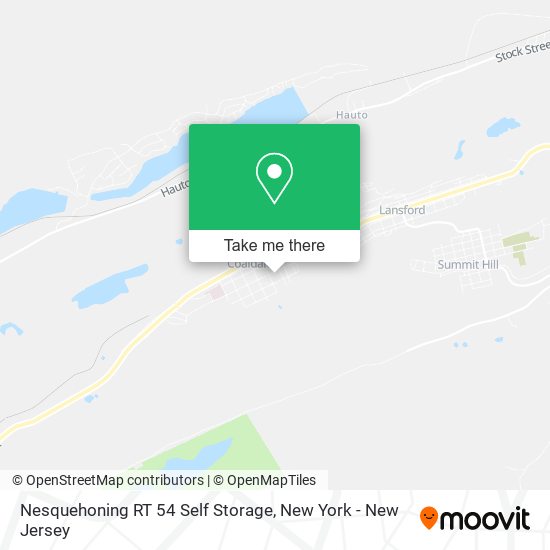 Mapa de Nesquehoning RT 54 Self Storage