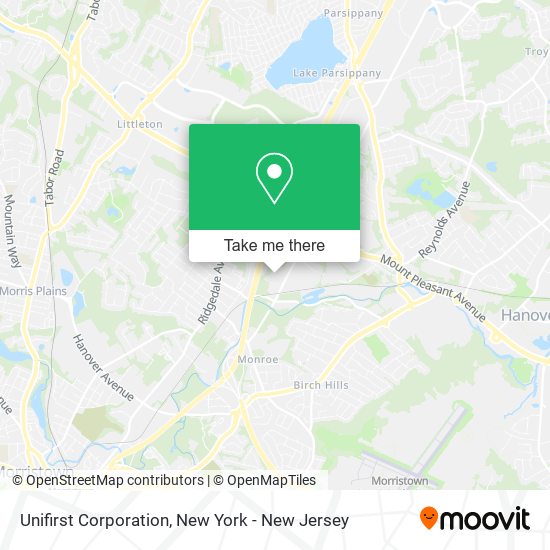 Unifirst Corporation map