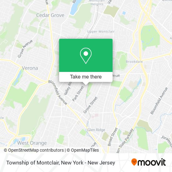 Township of Montclair map