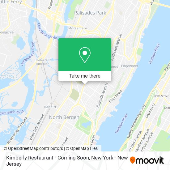 Mapa de Kimberly Restaurant - Coming Soon