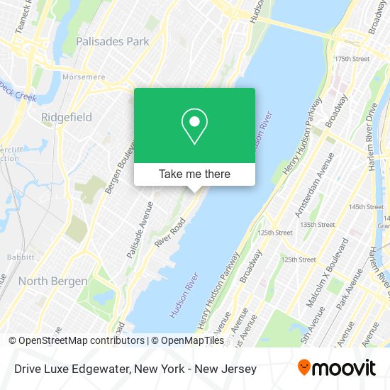 Drive Luxe Edgewater map