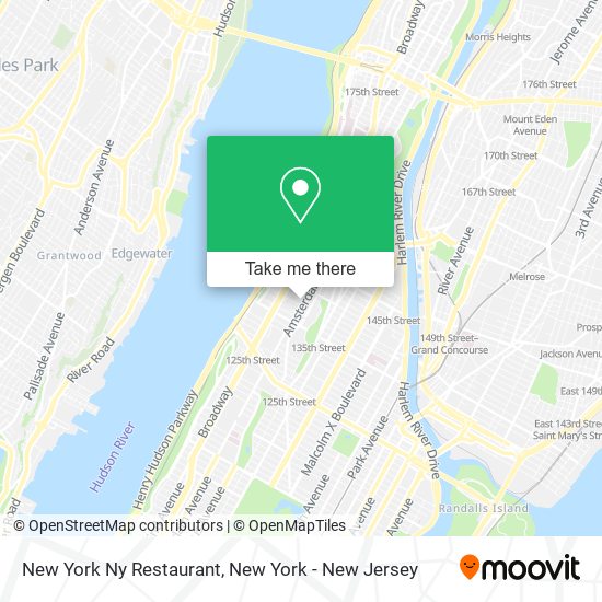 New York Ny Restaurant map