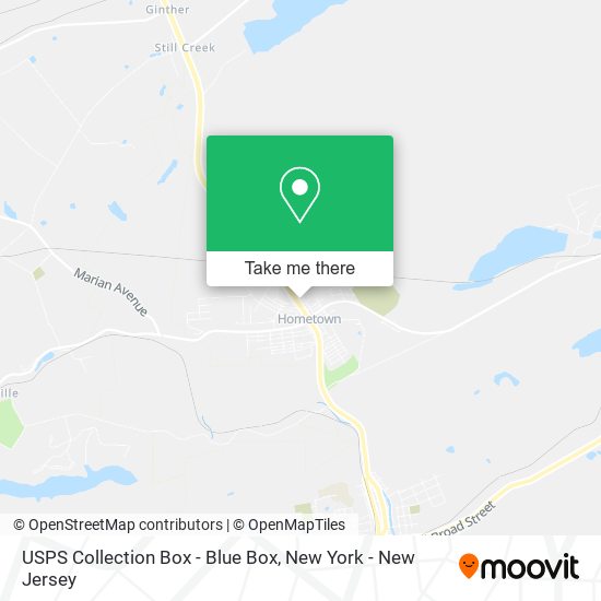 USPS Collection Box - Blue Box map