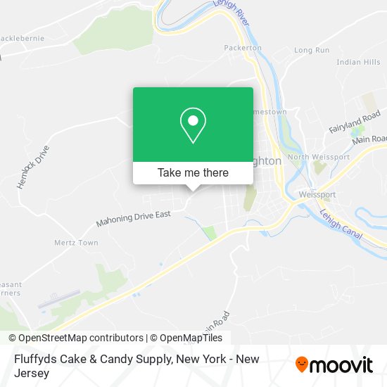Mapa de Fluffyds Cake & Candy Supply