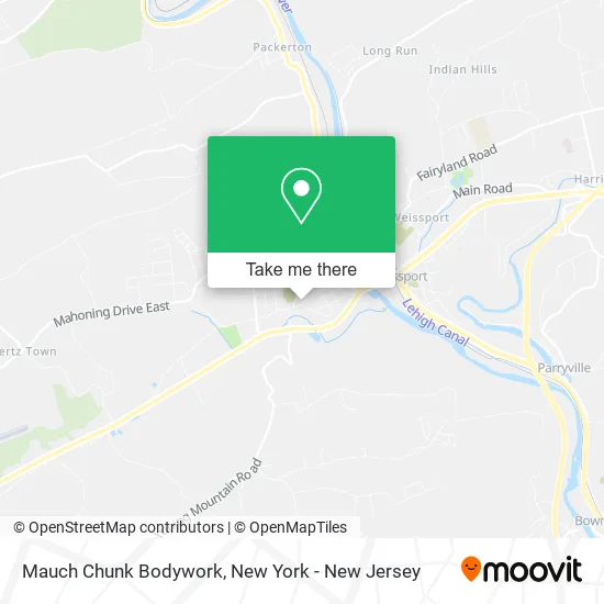 Mauch Chunk Bodywork map