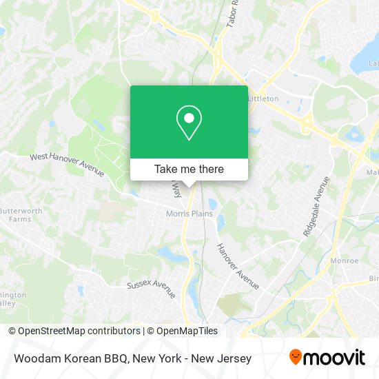 Woodam Korean BBQ map