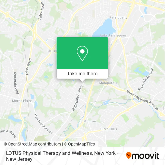 LOTUS Physical Therapy and Wellness map