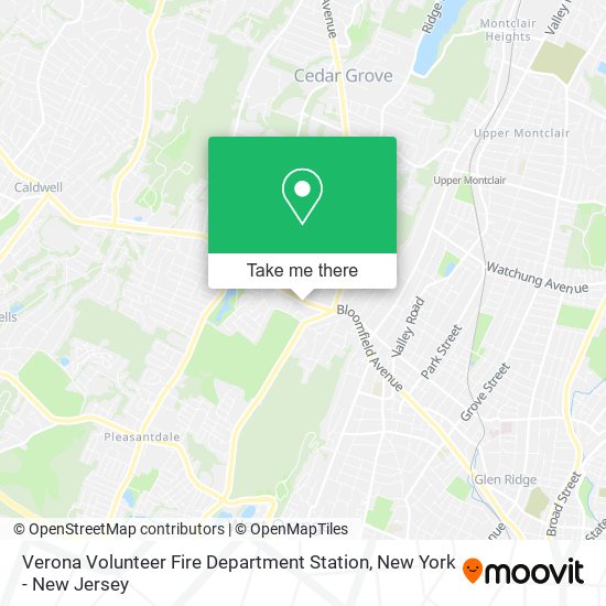 Verona Volunteer Fire Department Station map