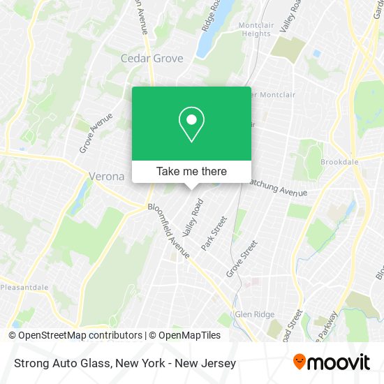 Strong Auto Glass map