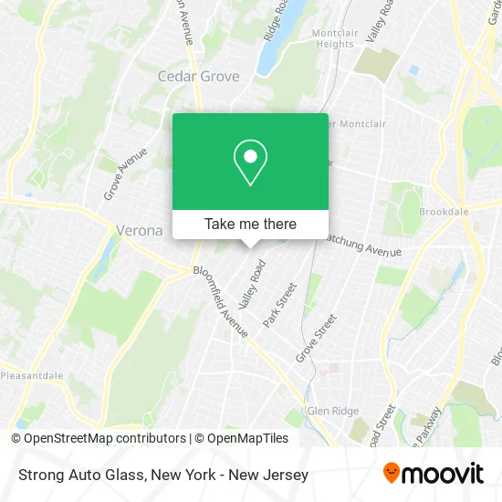 Strong Auto Glass map