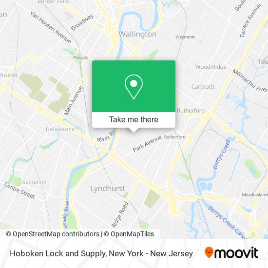 Mapa de Hoboken Lock and Supply