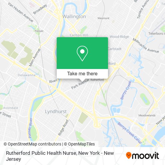 Rutherford Public Health Nurse map