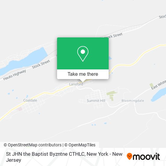 Mapa de St JHN the Baptist Byzntne CTHLC