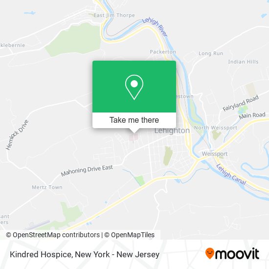 Kindred Hospice map