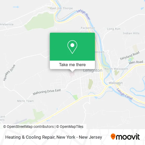 Heating & Cooling Repair map