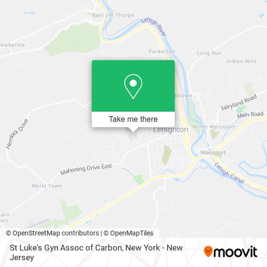 St Luke's Gyn Assoc of Carbon map