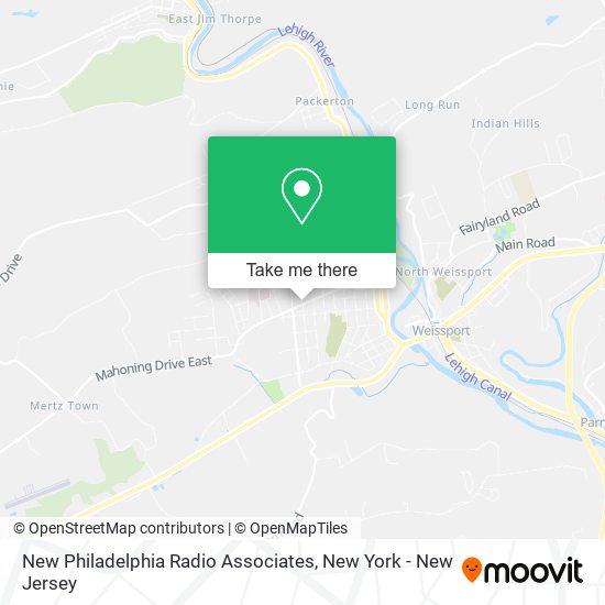 New Philadelphia Radio Associates map