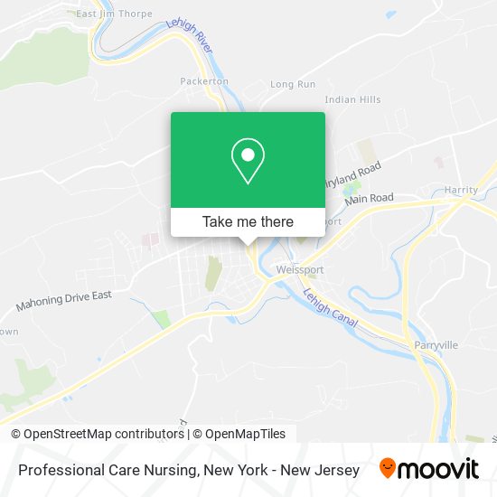 Professional Care Nursing map