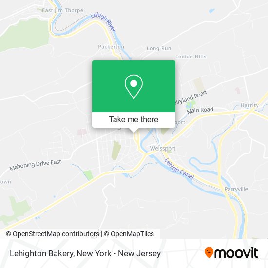 Lehighton Bakery map