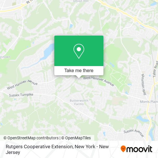 Rutgers Cooperative Extension map