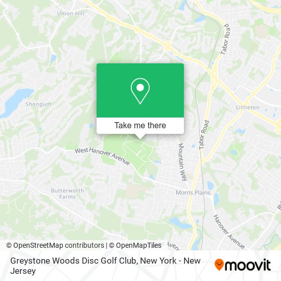 Greystone Woods Disc Golf Club map