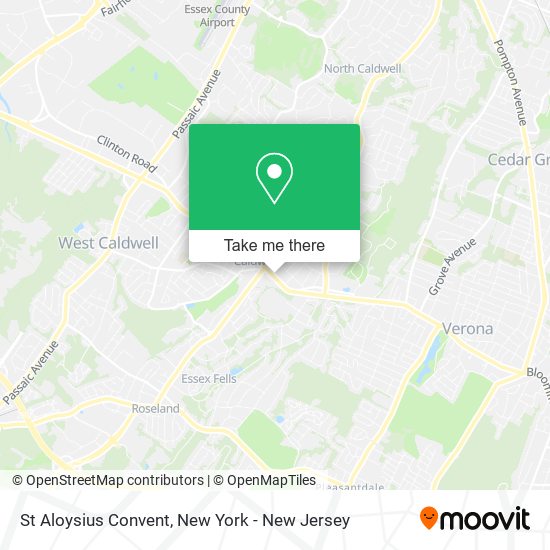 St Aloysius Convent map