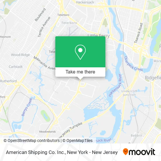 American Shipping Co. Inc. map