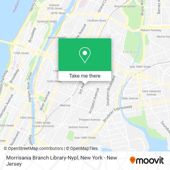 Mapa de Morrisania Branch Library-Nypl