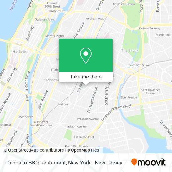 Mapa de Danbako BBQ Restaurant