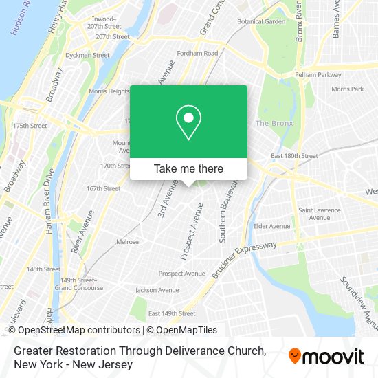 Mapa de Greater Restoration Through Deliverance Church