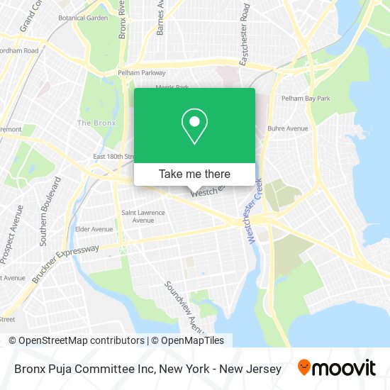 Mapa de Bronx Puja Committee Inc