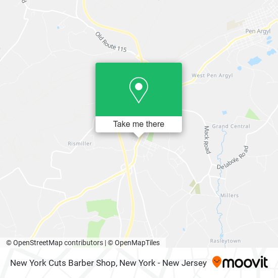 New York Cuts Barber Shop map