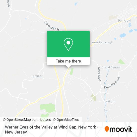 Werner Eyes of the Valley at Wind Gap map