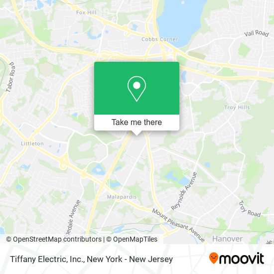 Mapa de Tiffany Electric, Inc.