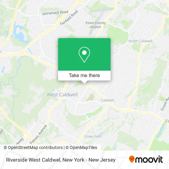 Riverside West Caldwel map