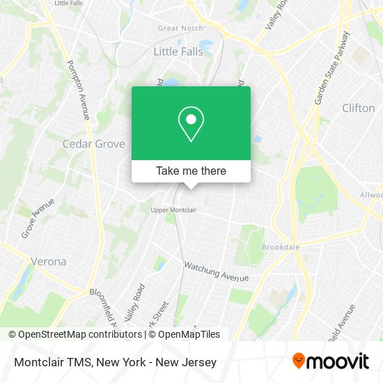 Montclair TMS map