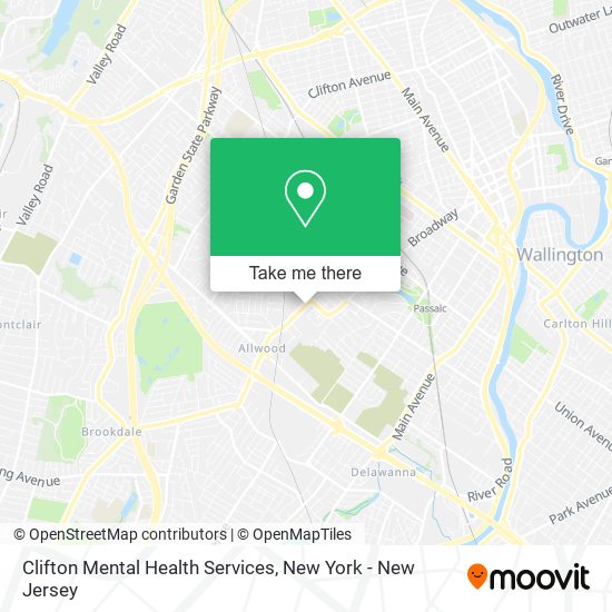 Clifton Mental Health Services map