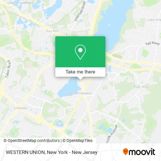 WESTERN UNION map