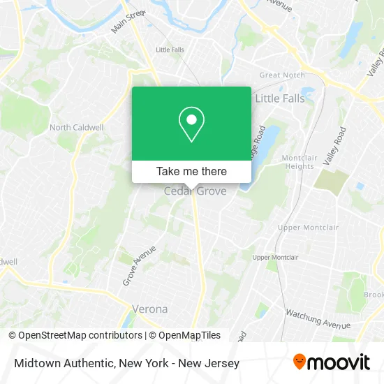 Midtown Authentic map