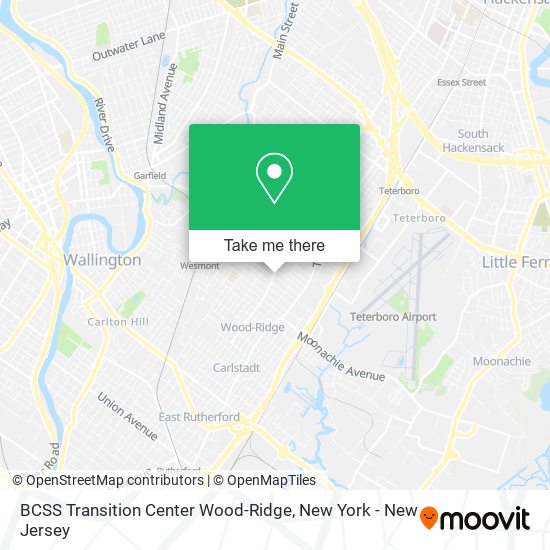 Mapa de BCSS Transition Center Wood-Ridge