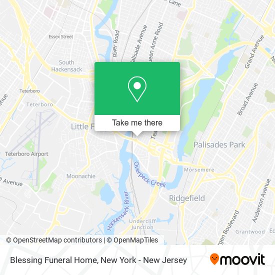 Blessing Funeral Home map