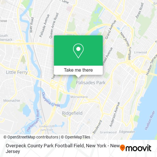 Overpeck County Park Football Field map