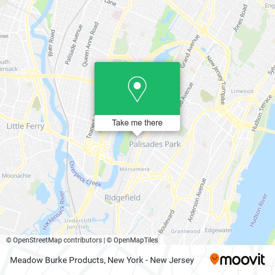 Meadow Burke Products map