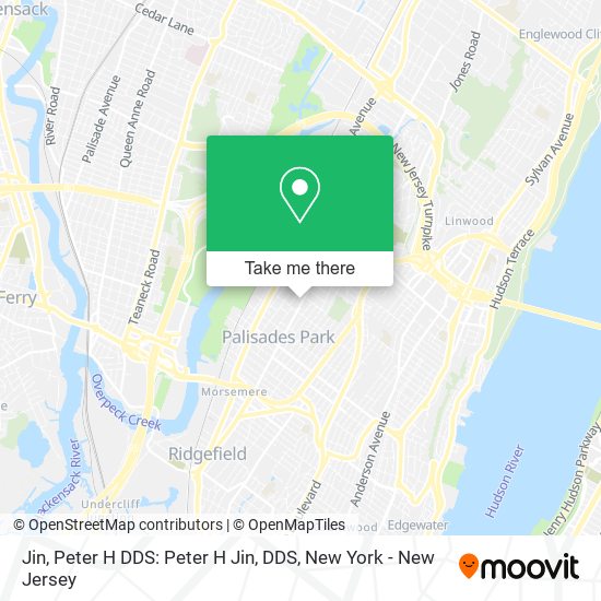 Jin, Peter H DDS: Peter H Jin, DDS map