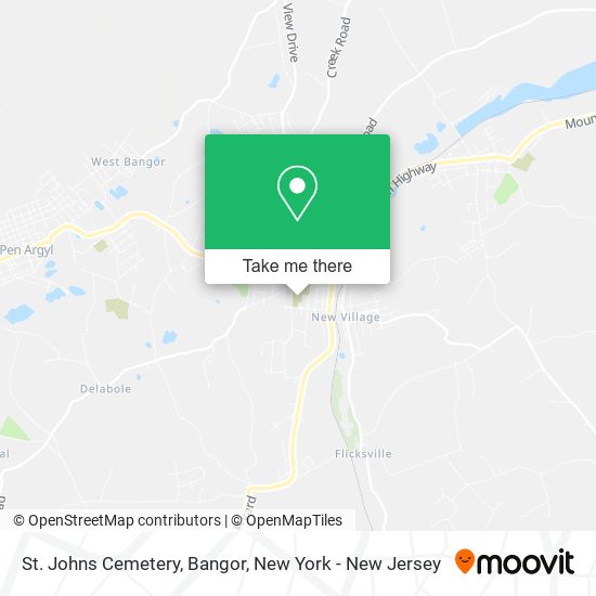 Mapa de St. Johns Cemetery, Bangor