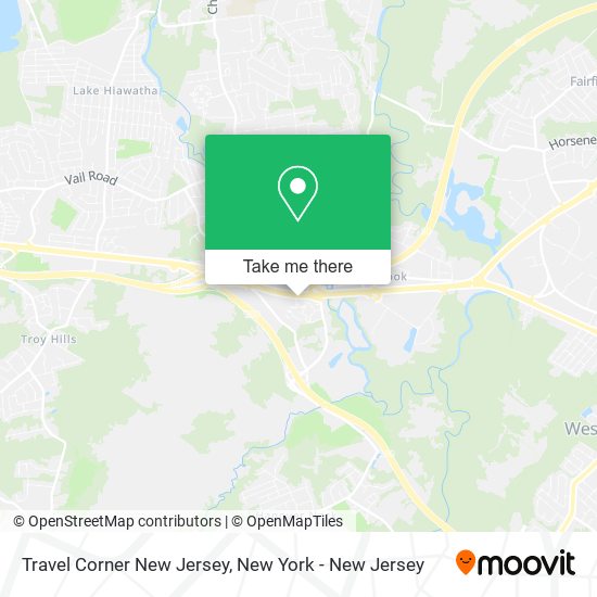 Travel Corner New Jersey map
