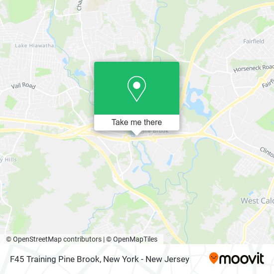 F45 Training Pine Brook map