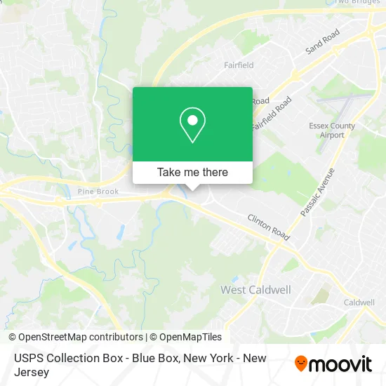 USPS Collection Box - Blue Box map