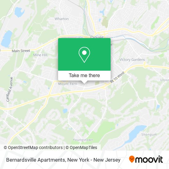 Bernardsville Apartments map