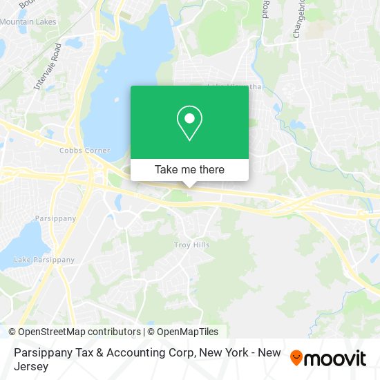 Parsippany Tax & Accounting Corp map